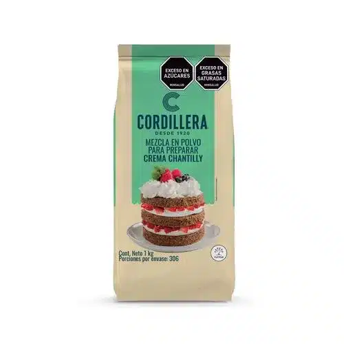 Crema Chantilly en Polvo Cordillera